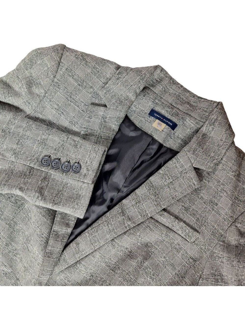 Tommy Hilfiger Blazer Women's Size 6 Gray Plaid